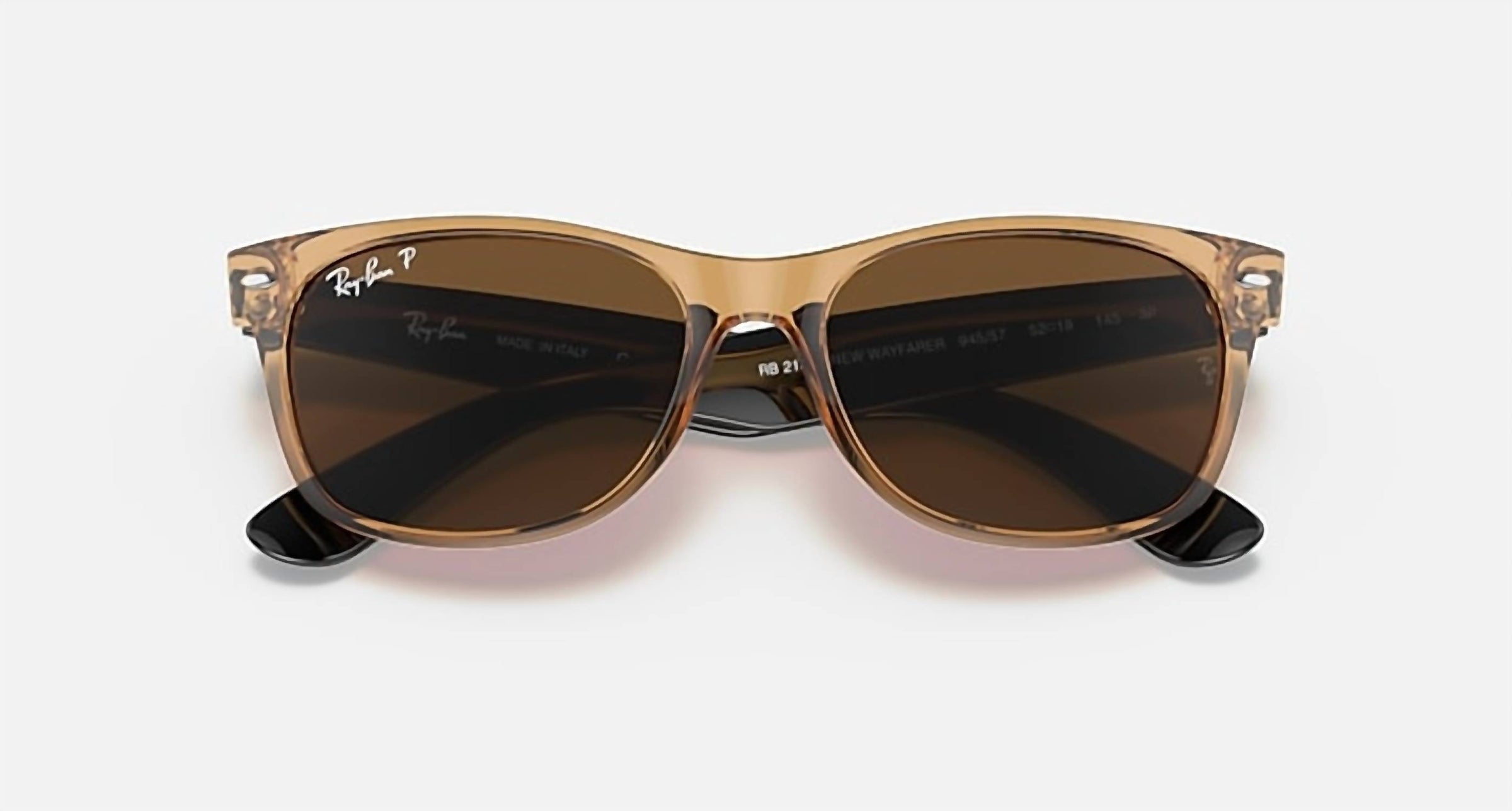 Ray Ban - New Wayfarer Bicolor Medium Polarized Sunglasses Rb2132 945/57