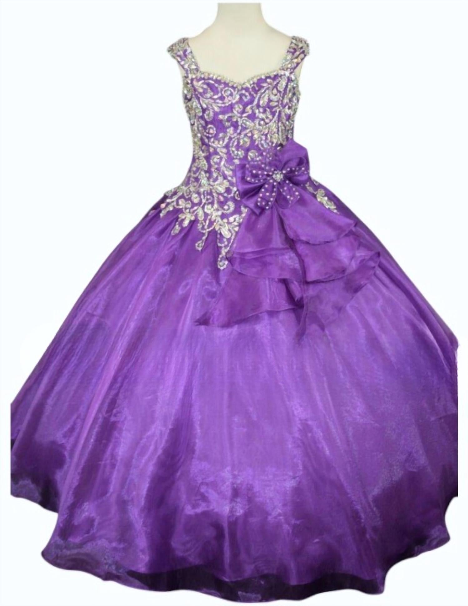 Little Rosie - Girl's Long Pageant Dress