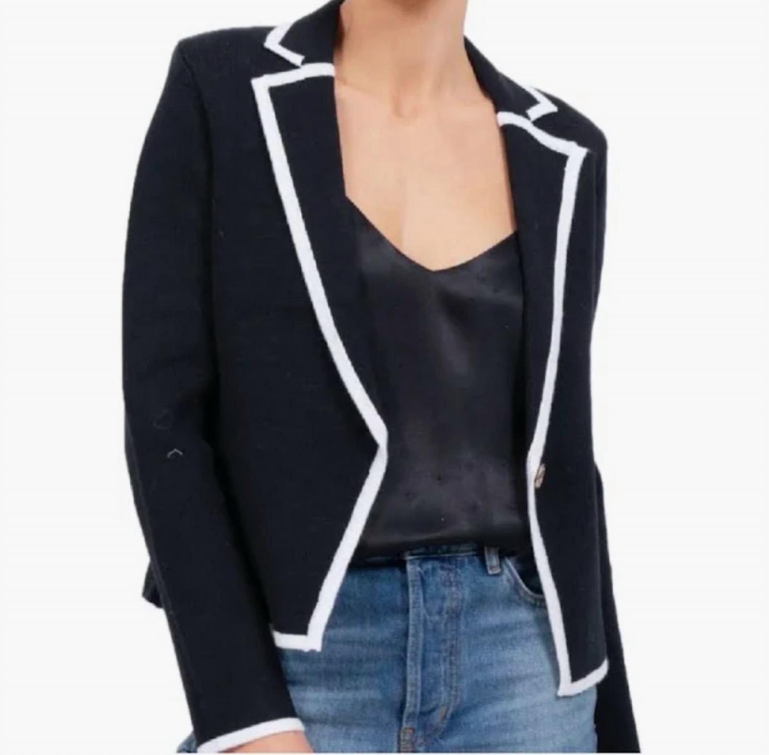 Central Park West - Mia Knit Long Sleeve Blazer