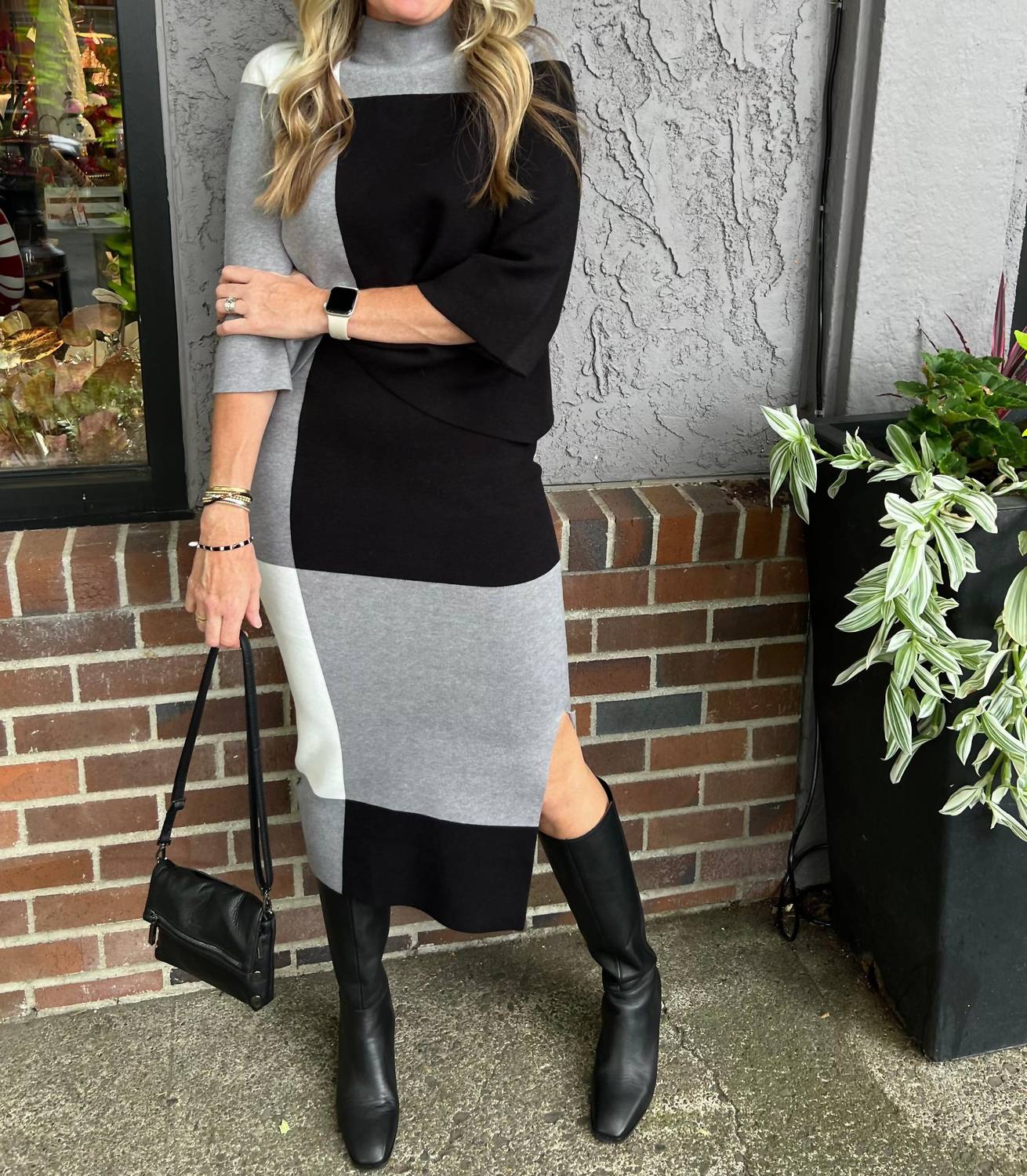 Joseph Ribkoff - Color Block Skirt
