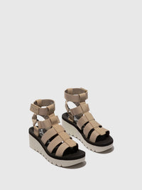 Fly London - Women's Strappy Hook And Loop Sandals