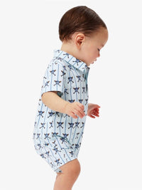 Rufflebutts - Batter Up Baseball Performance Polo Romper
