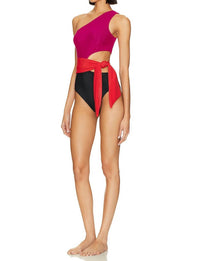 Beach Riot Carlie One Piece Swimsuit in glacier colorblock - women's swimwear - view 4