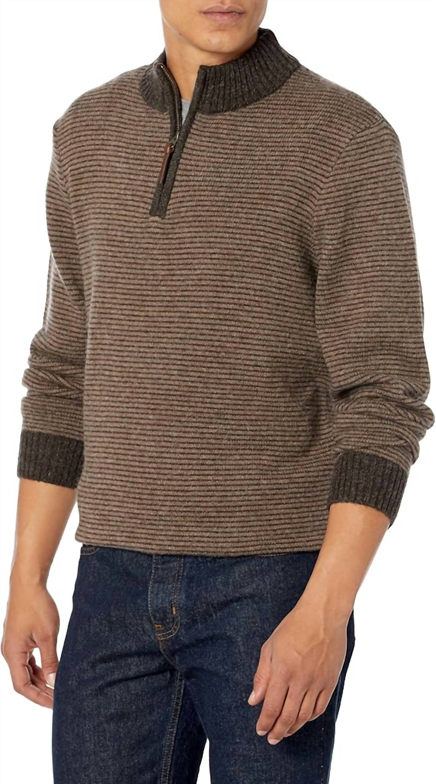 Pendleton - Shetland Wool Half Zip Sweater