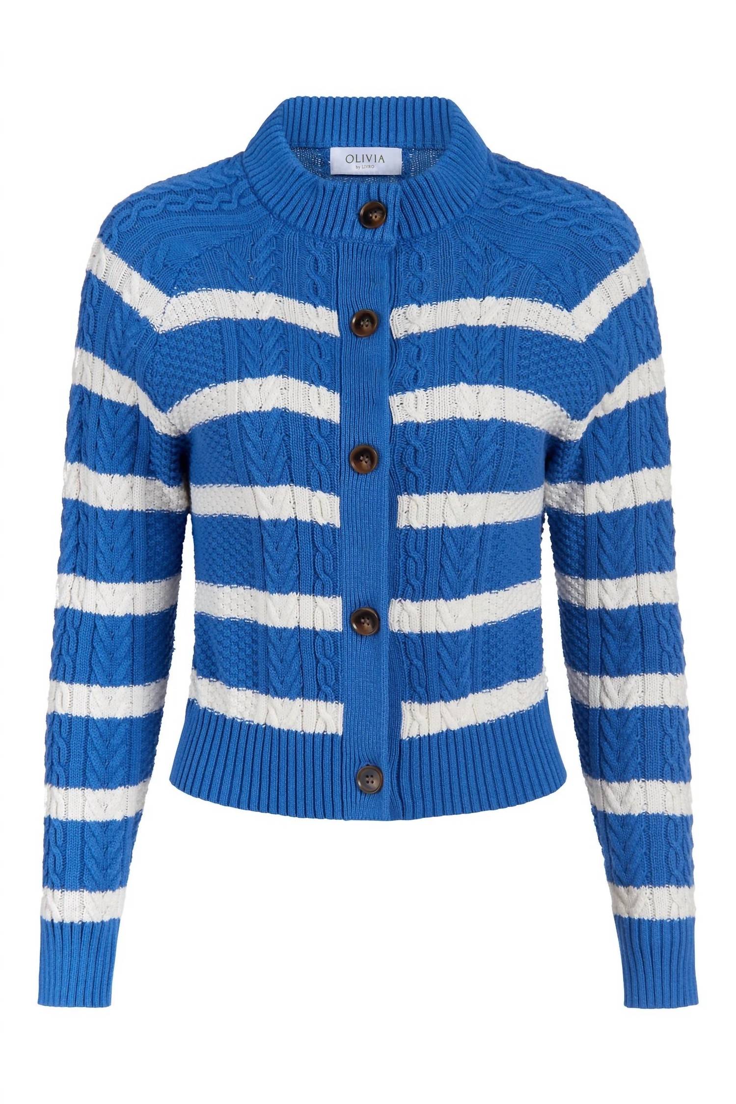 Olivia By Livro - Cardigan Stripe Sweater
