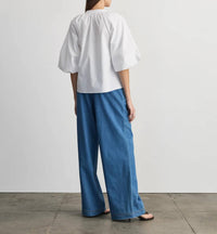 Tanya Taylor - Marine V-neck Balloon Sleeve Top