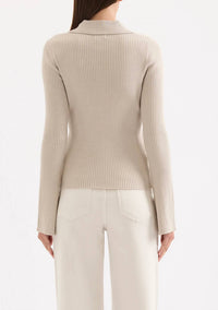 Nude Lucy - Betina Zip Front Knit Cardigan
