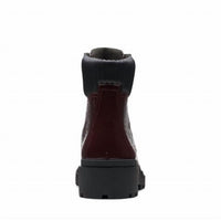 Clarks Women's Calla Zip Ankle Boots in burgundy - women's shoe - view 6