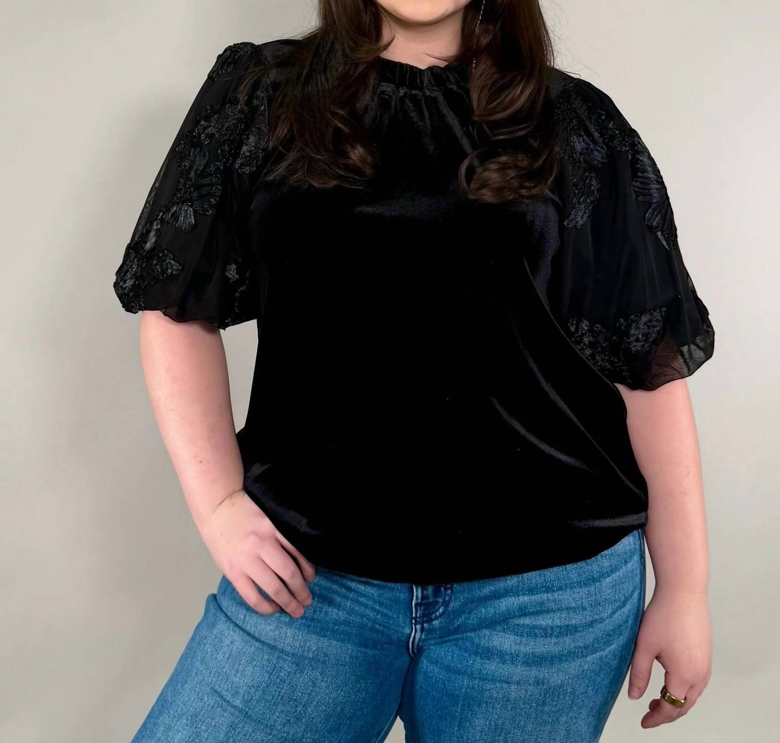 Thml - Textured Puff Sleeves Blouse