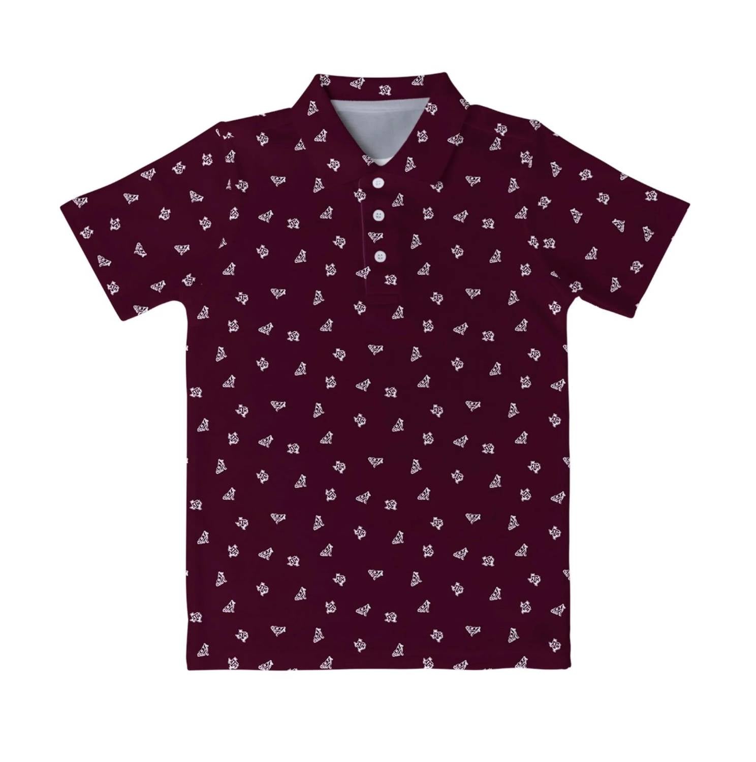 Vive La Fete - Boy's Texas A&m Aggies Logo Performance Polo Shirt