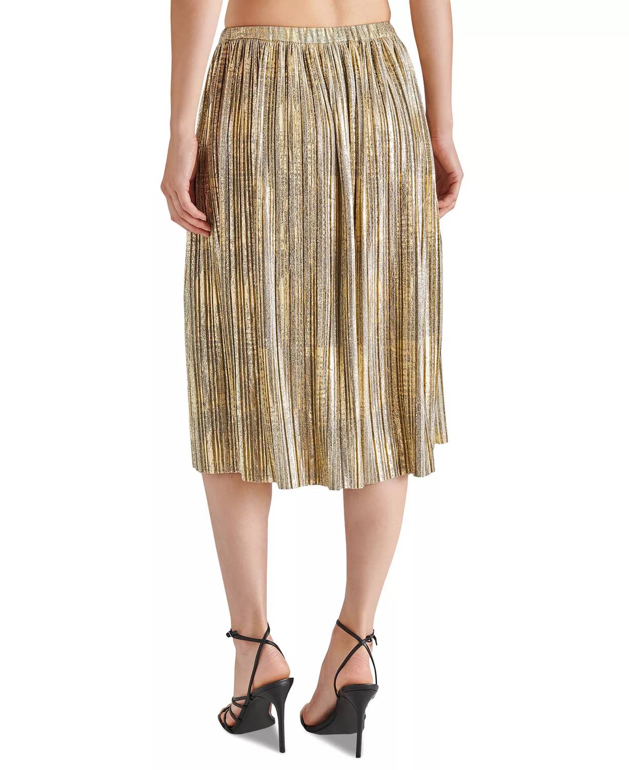 Steve Madden - Darcy Metallic-foil-knit Midi Skirt
