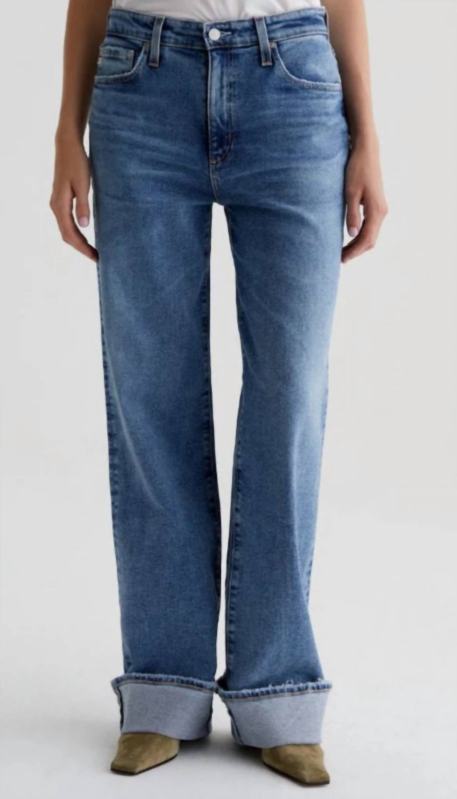 Ag Jeans - High Rise Wide Leg Jeans