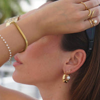 Ellie Vail - Women's Waverly Bamboo Hoop Earrings