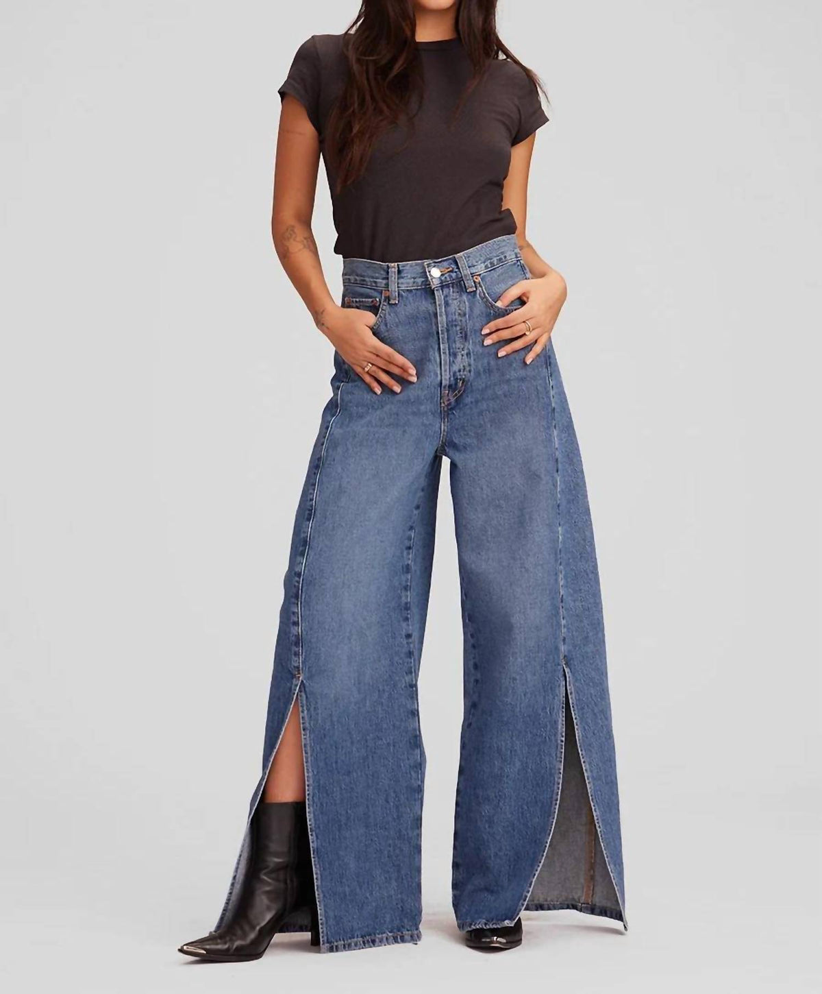 Etica - Hanna Split Leg Barrel Jeans