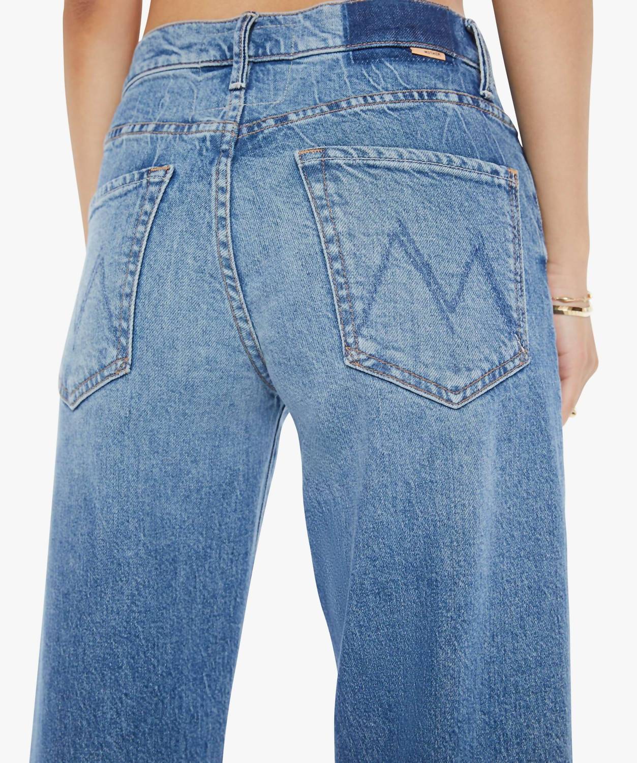Mother - Lil Mid Rise Tunnel Vision Sneak Jeans
