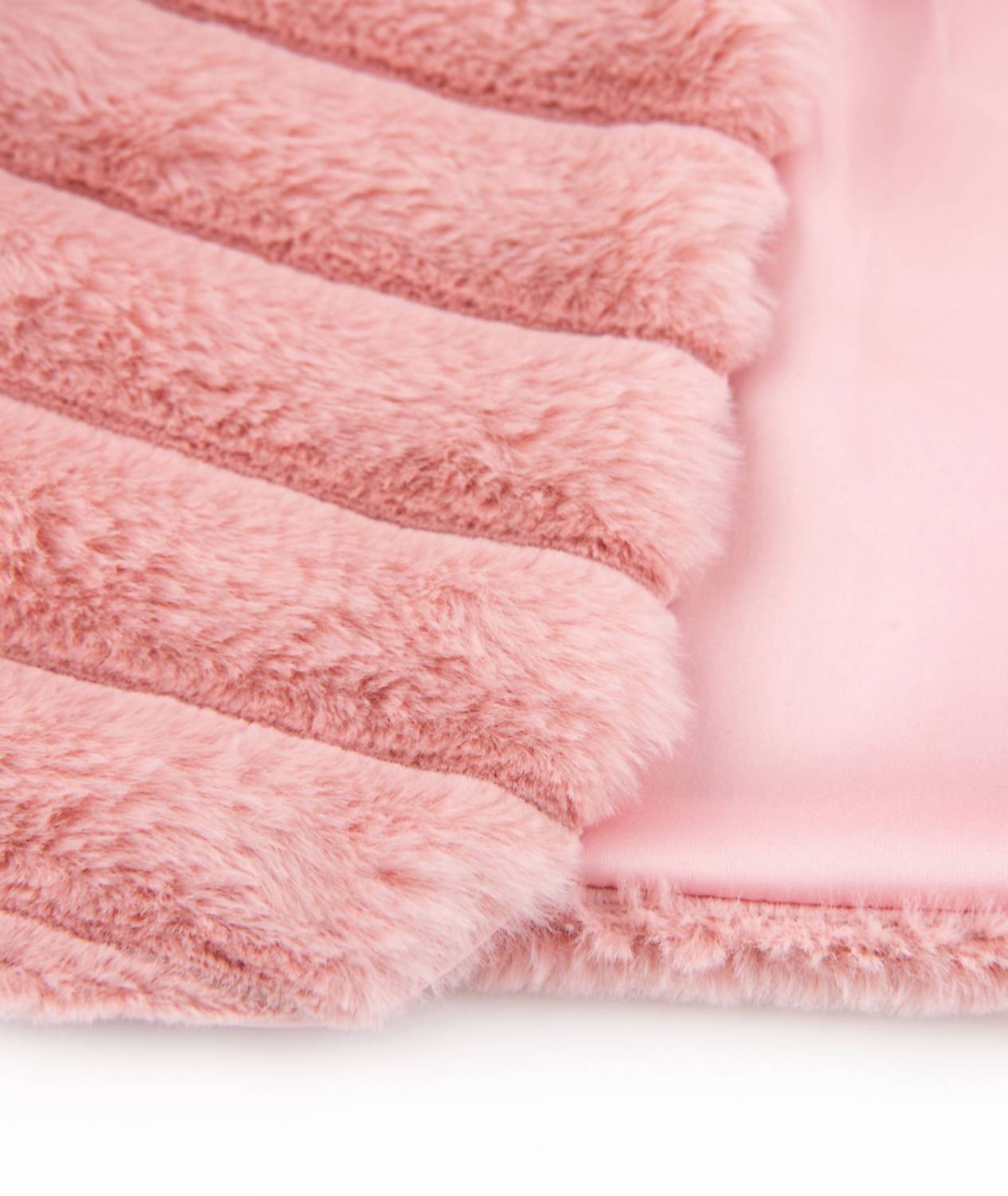 flowers by zoe Girls Fancy Faux Fur Jacket in pink - kids' jacket - alternate view