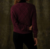 The Normal Brand - Women's Josefine Cableknit Henley Sweater