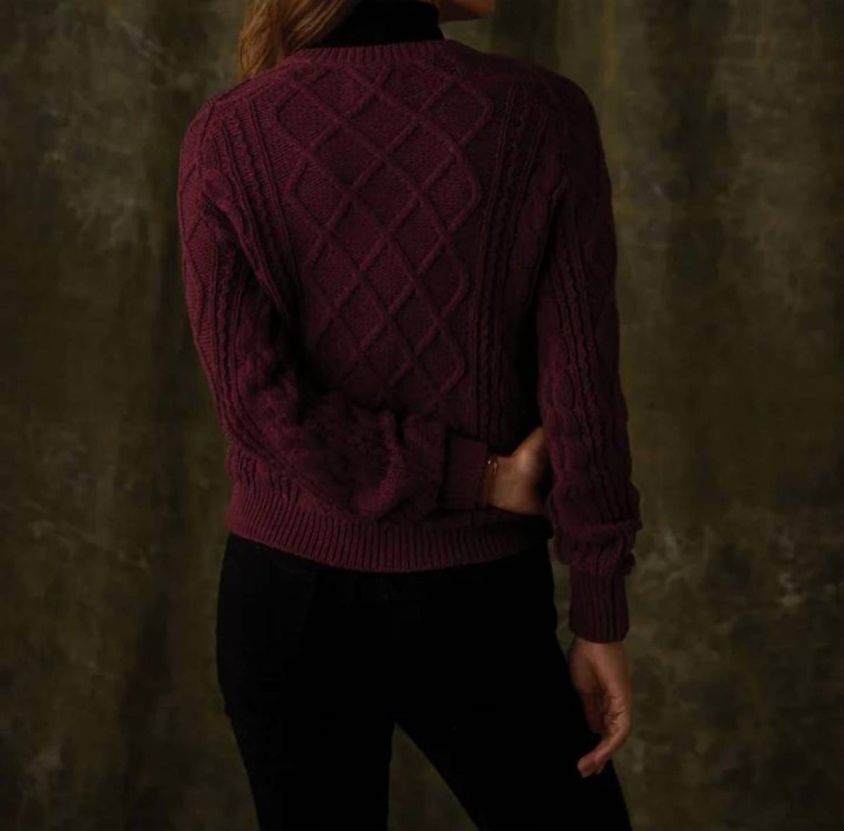 The Normal Brand - Women's Josefine Cableknit Henley Sweater