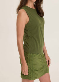 Wearables Bodie Raw Edge Jersey Tank Top in apollo pigment - women's tank top - detail view