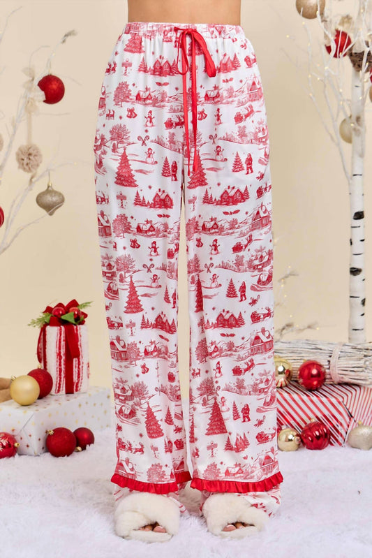 Main Strip - Christmas Toile Printed Pajama