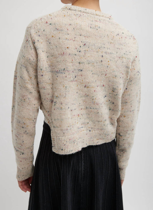 Tibi - Confetti Shrunken Crewneck Pullover