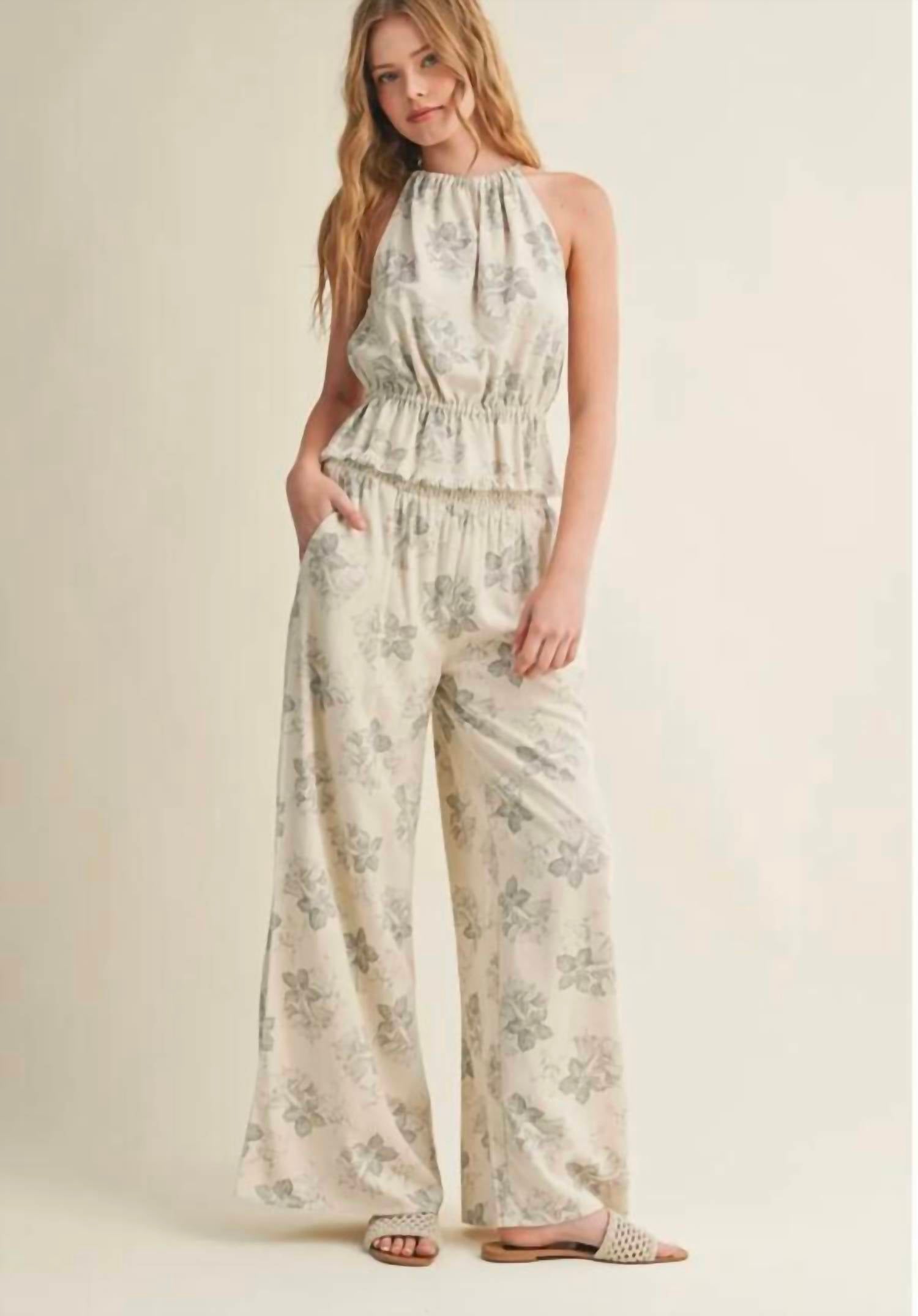 Miou Muse - Wide Leg Palazzo Pants