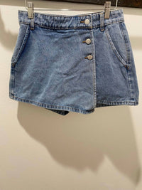 Sweet Lovely by Jen Denim Skort in med wash - women's shorts - alternate view