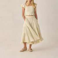 Rylee + Cru - Ruffle Tiered Midi Skirt