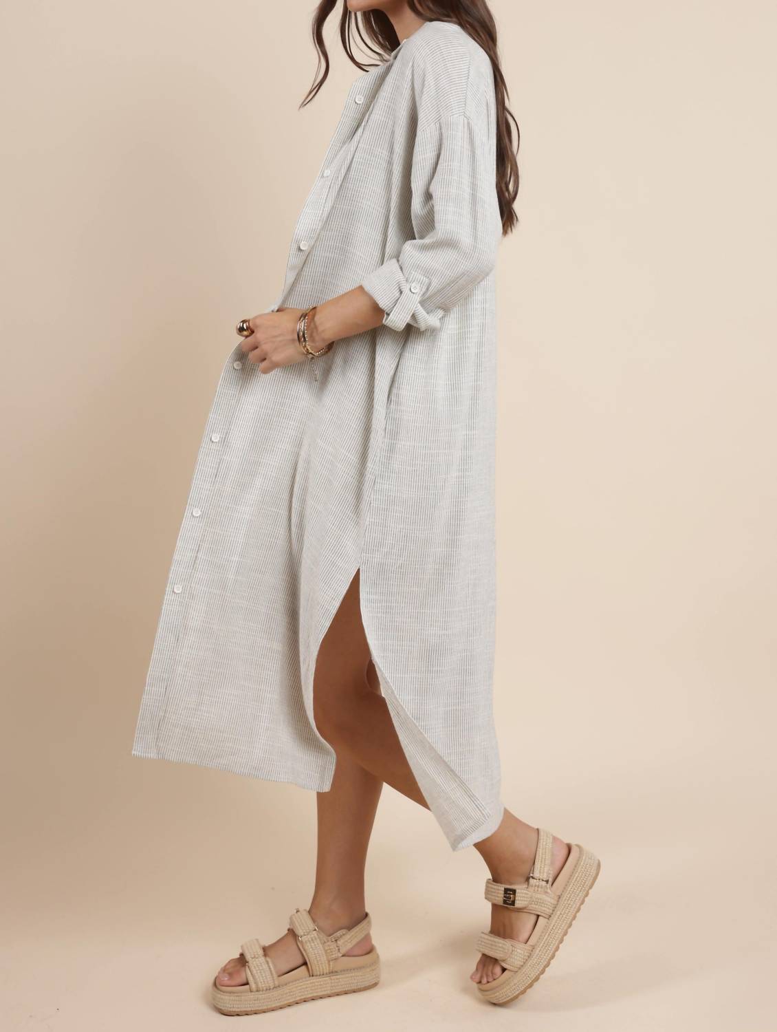 Sadie & Sage - MOJAVE DUSTER SHIRT DRESS