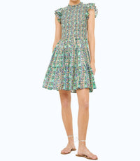 Oliphant - Smocked Flirty Short Dress