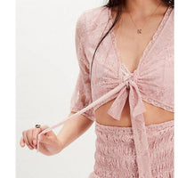 Free People - Natural Lala Lace Mini Dress
