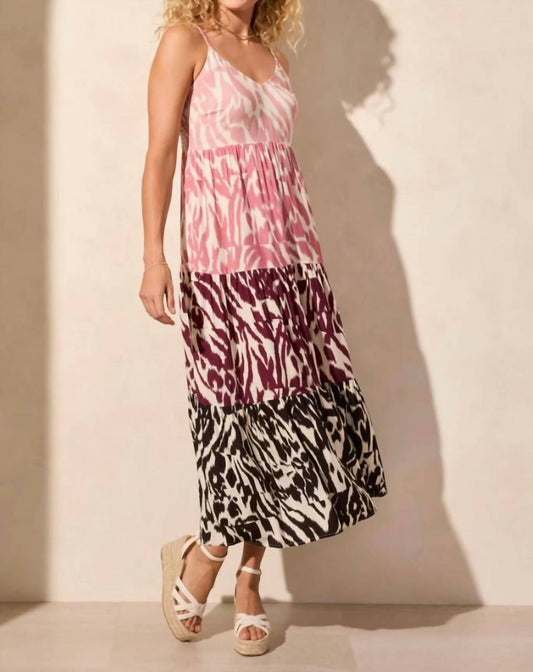 Tribal - Tiered Multi Color Maxi Dress