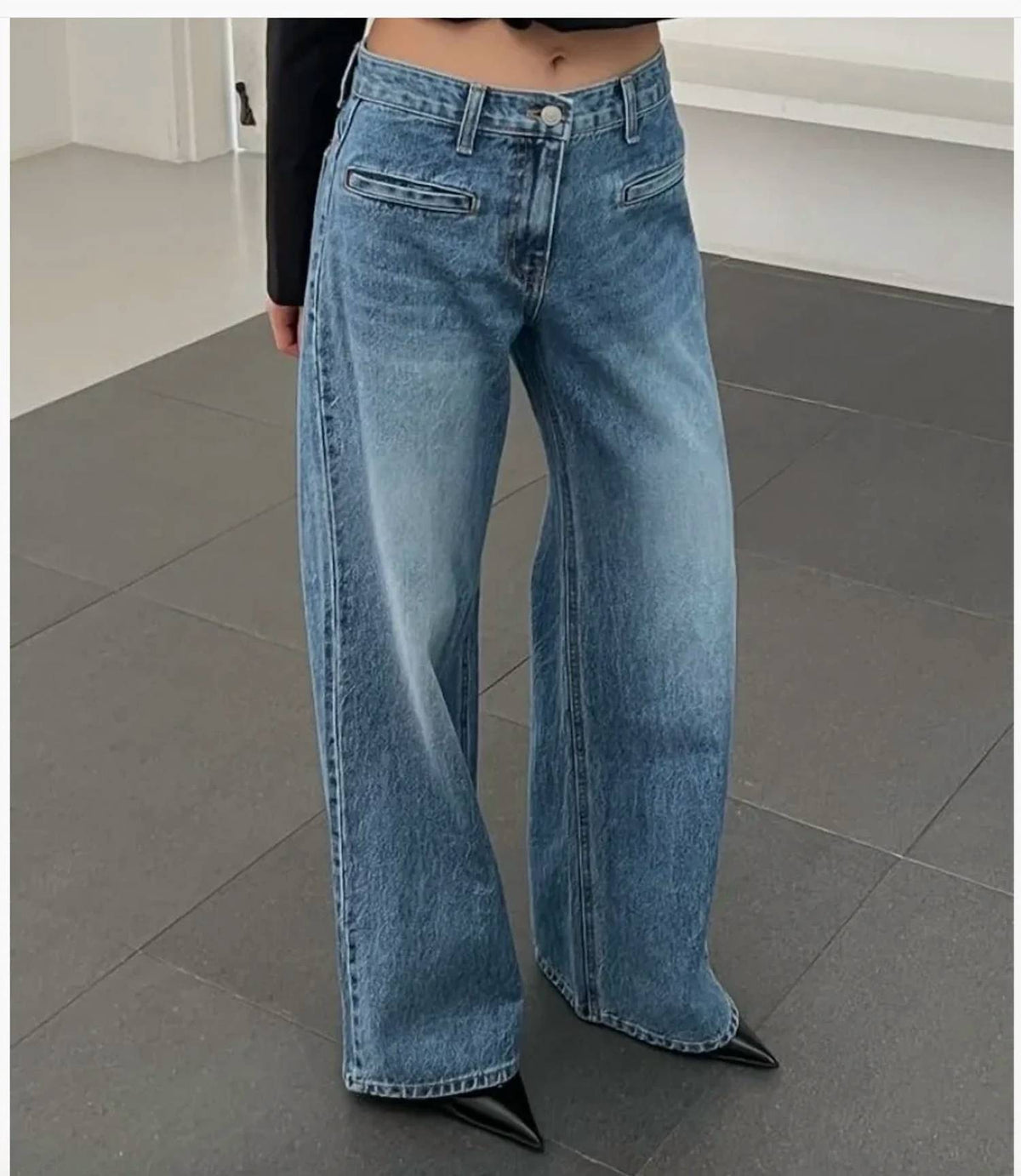 Collective - Back Seam Wide Leg Jeans