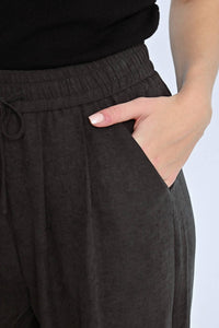 MOLLY BRACKEN Woven Wide Leg Pants in black - women's pants - alternate view