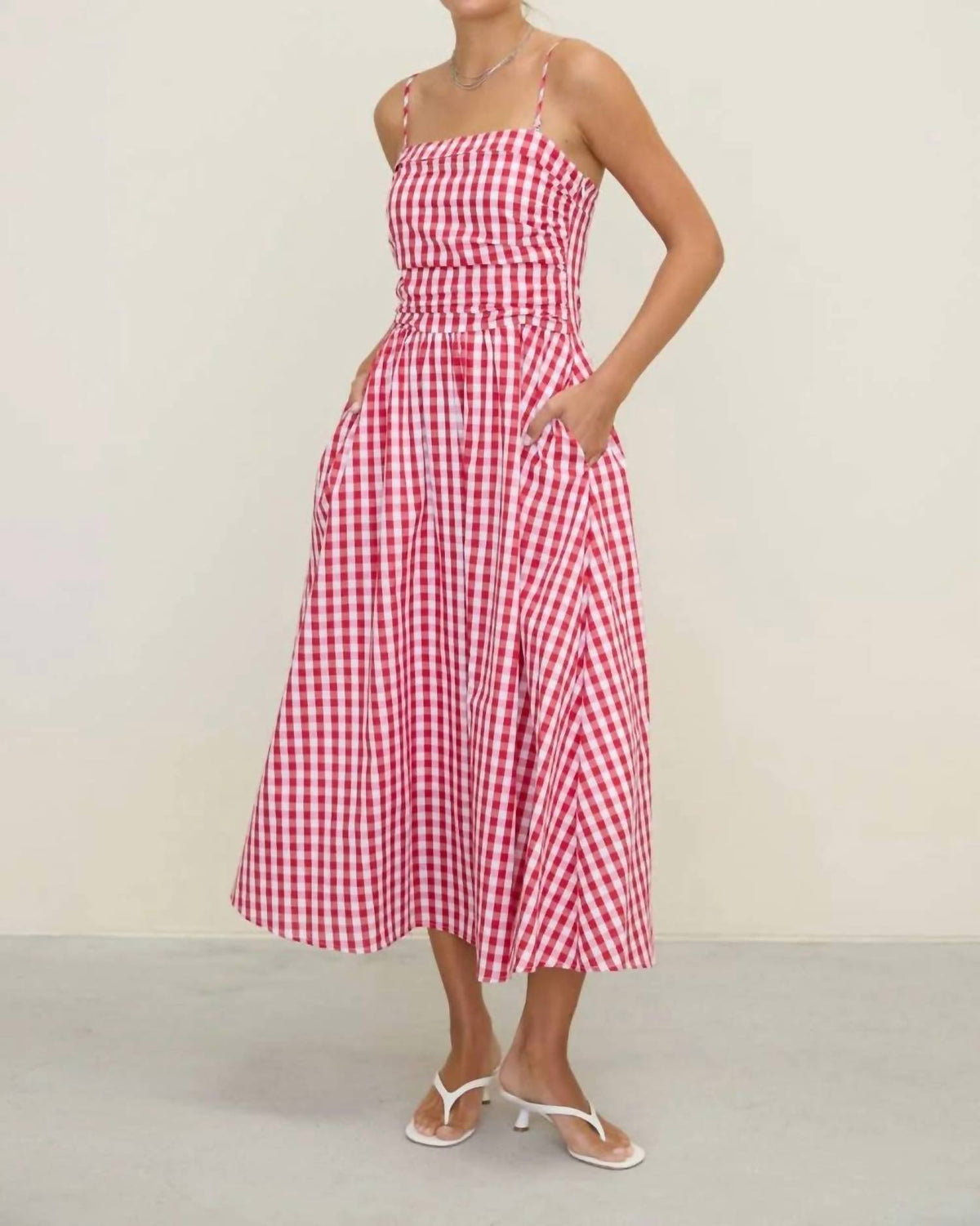 Dottie Dottie Garage - The Lucy Gingham Midi Dress