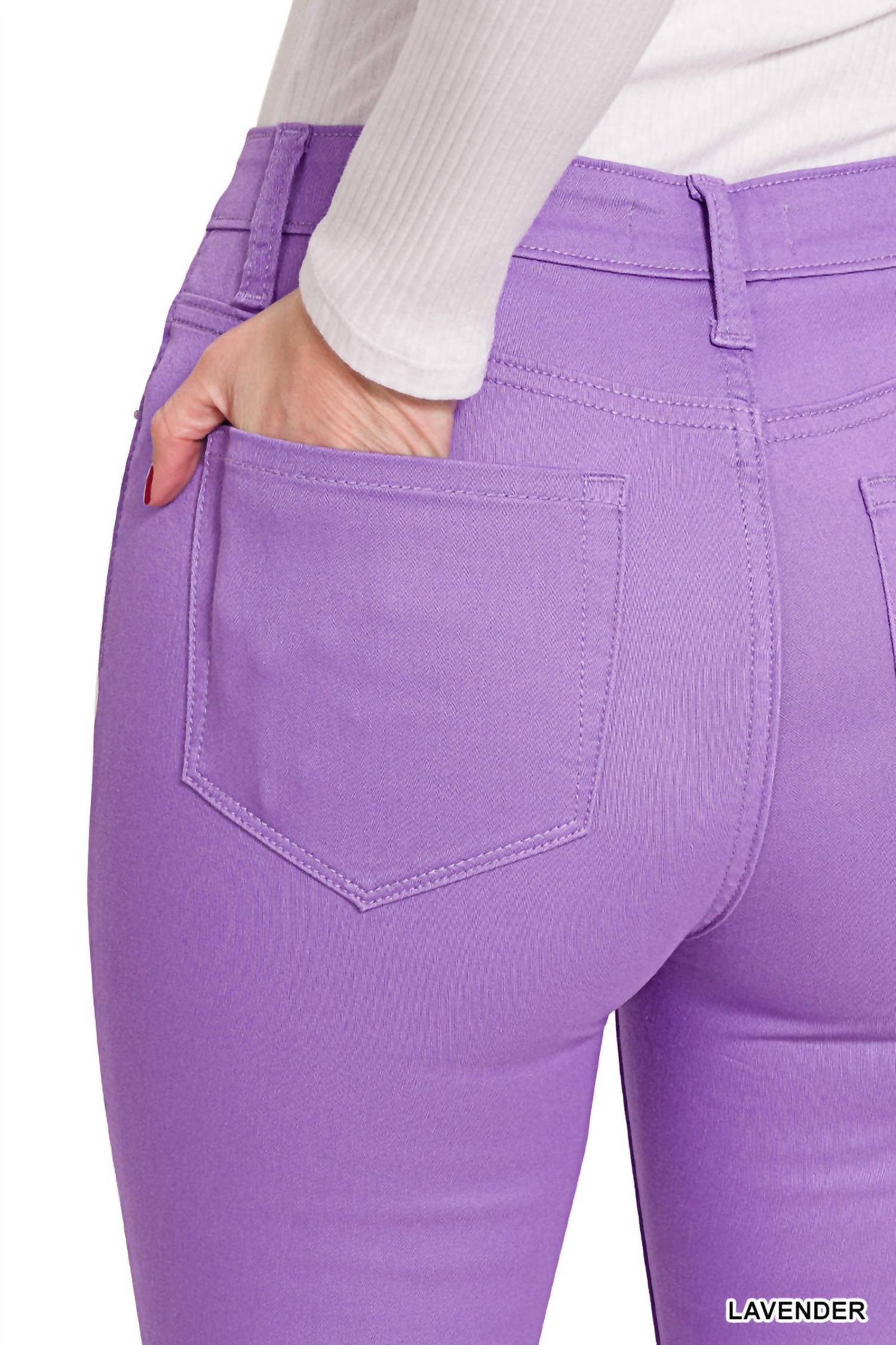Zenana - High Rise Skinny Denim Pants