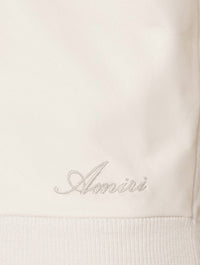 Amiri Leather Front Cardigan in alabaster - men's sweater - view 6