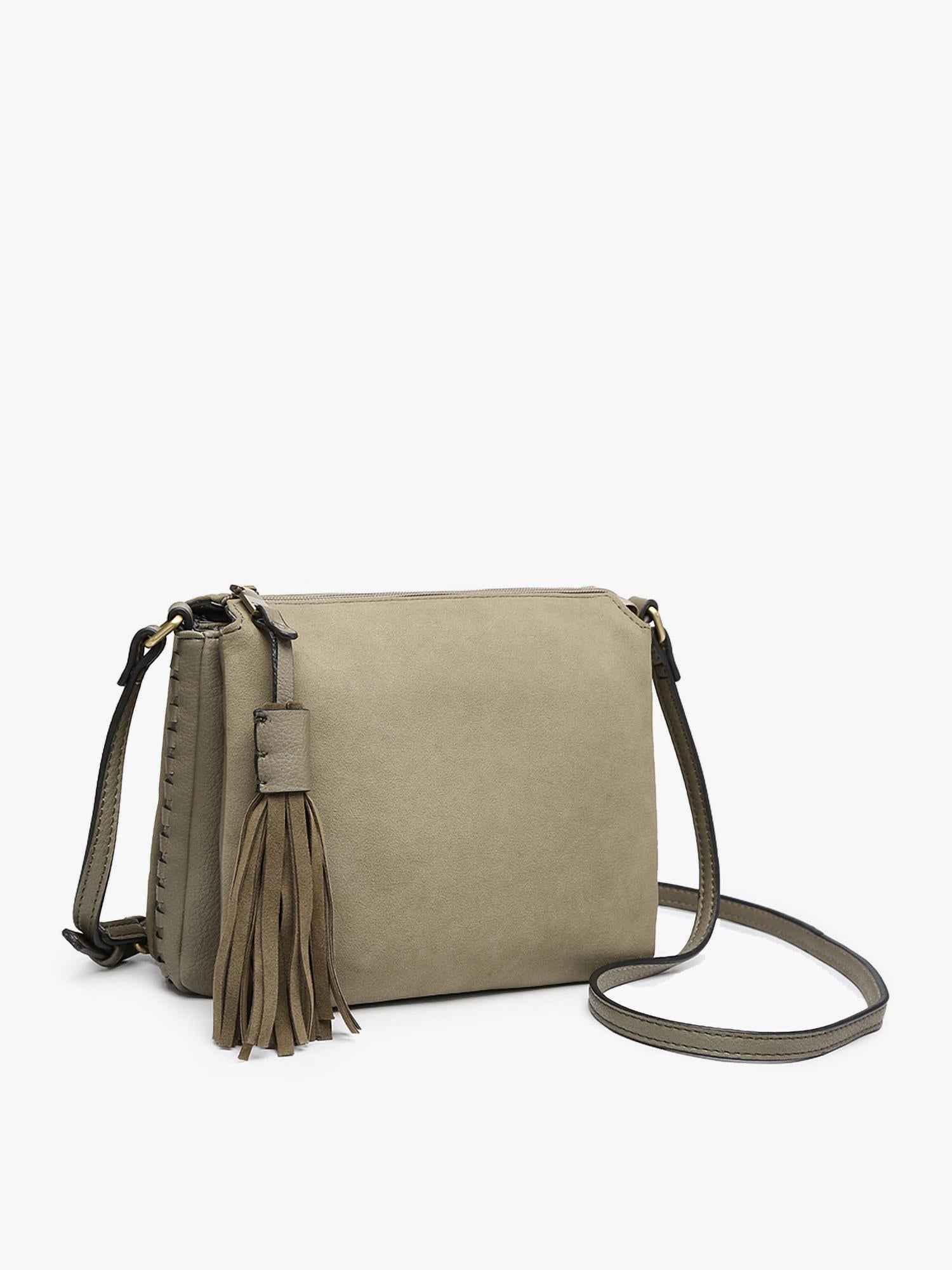 Jen & Co. - Women's The Sabrina 2 Tone Crossbody With 3 Compartments