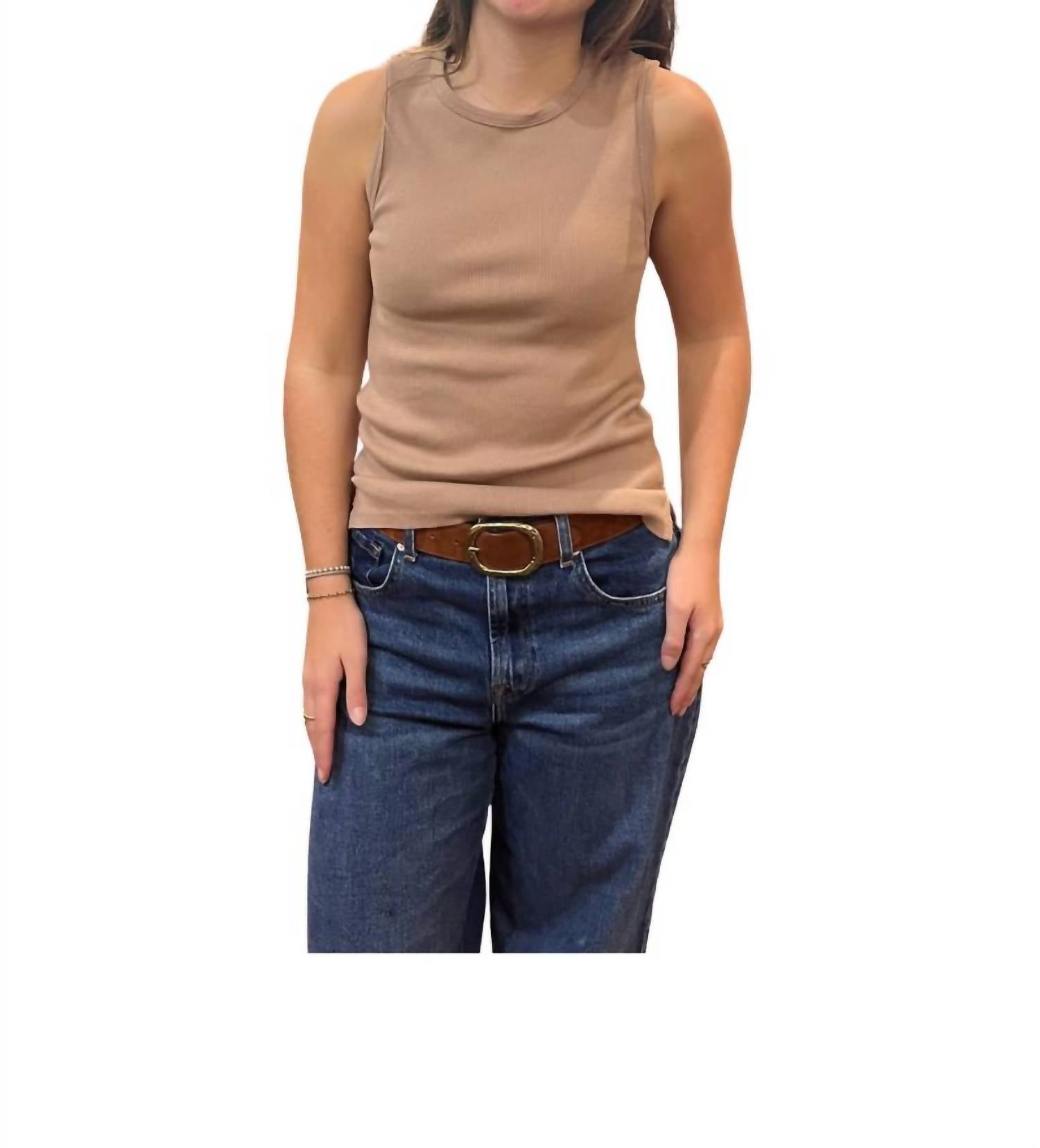 Dylan By True Grit - Rowan Rib Sleeveless Tee
