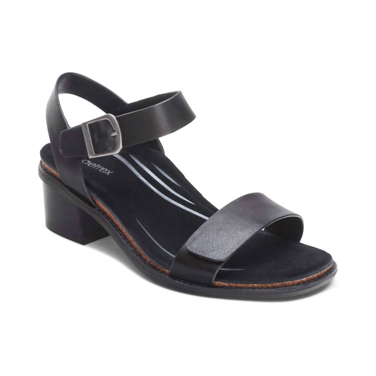 Aetrex - Women's Mae Quarter Strap Heel Sandals