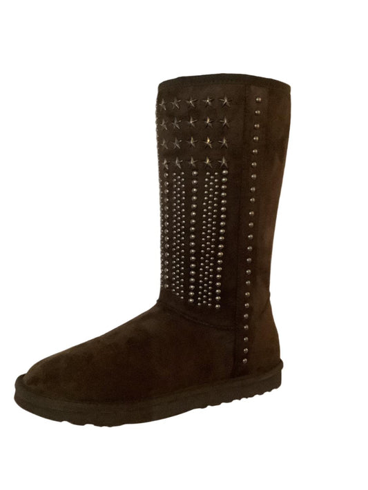 Montana West - Women's Snow Boot With Stars And Studs