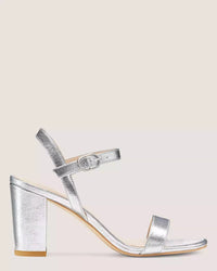 Stuart Weitzman - Women's Dancer 75 Block Ankle Strap Sandal