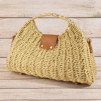 Anarchy Street - Women's Woven Straw Top Handle Handbag