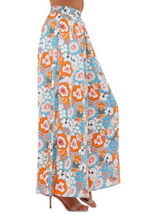 Fore Collection - Harmony Flower Power Crop Top & Flare Pant Set