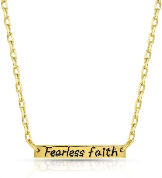 Montana Silversmiths - Women's Fearless Faith Bar Necklace