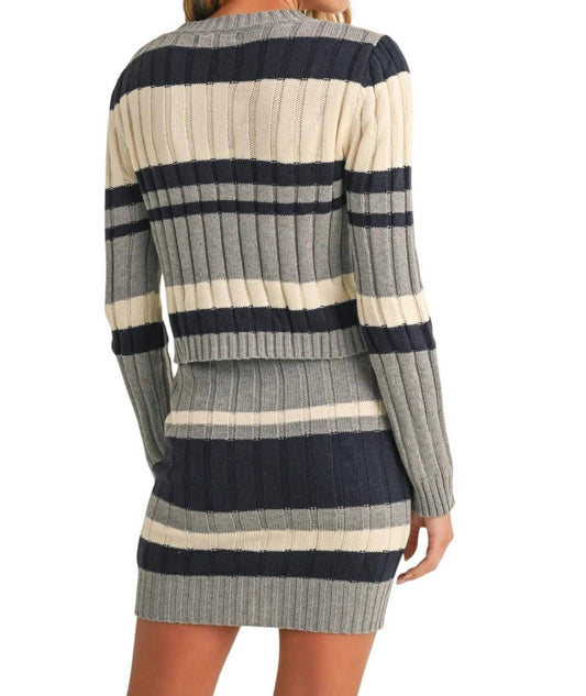 Klesis - Sweater Knit Top and Skirt Set