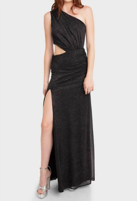 Black Halo - Damari One Shoulder Cutout Gown
