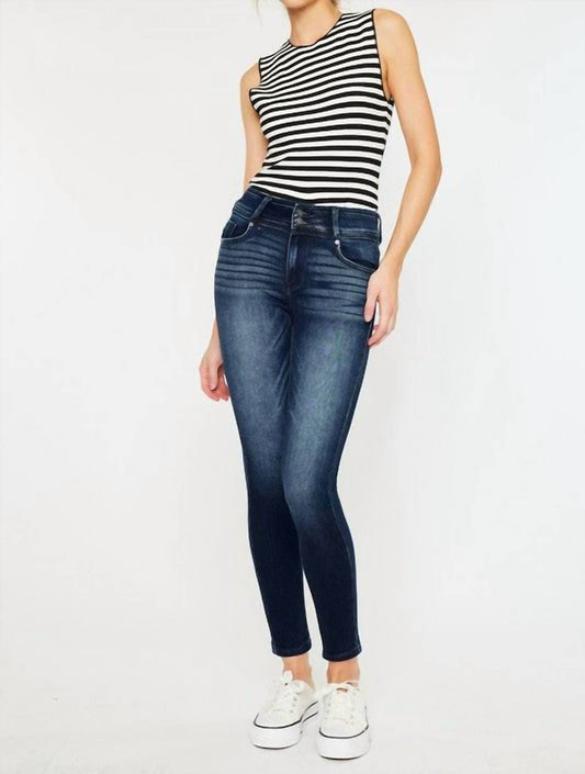 Kancan - Women's Kassie Mid Rise Super Skinny Jeans