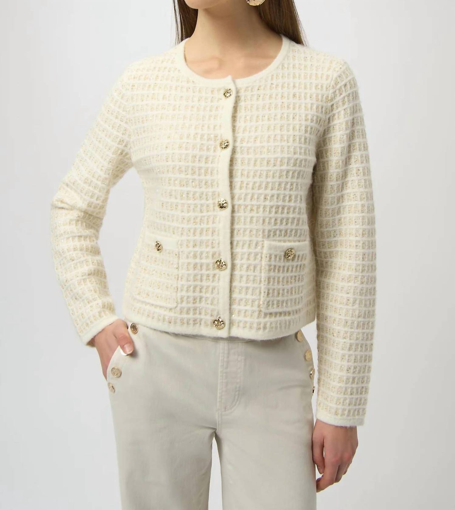 Joseph Ribkoff - Sequined Long Sleeve Cardigan