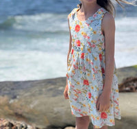 VIGNETTE Emma Dress in retro roses - kids' dress